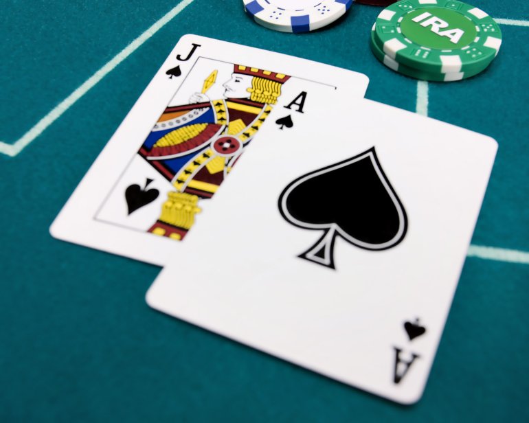 Veintiuno en las cartas del blackjack