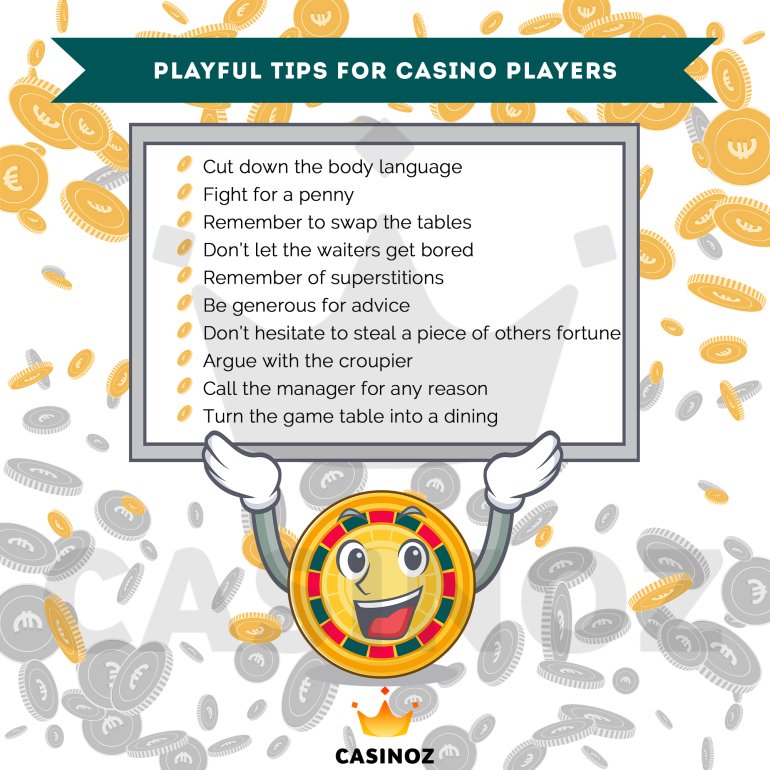 consejos poco serios para los jugadores