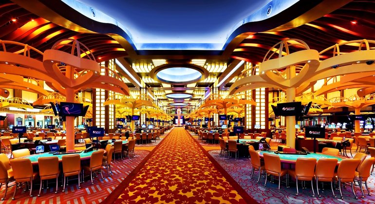 Interior del casino Resorts World Sentosa