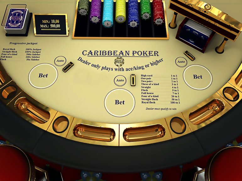 Caribbean stud poker en línea