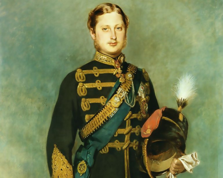 Eduardo vii el Rey de Inglaterra en la foto a la edad de 22 años