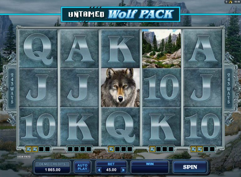 Untamed Wolf Pack Microgaming