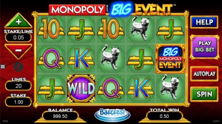 Video tragaperras Monopoly