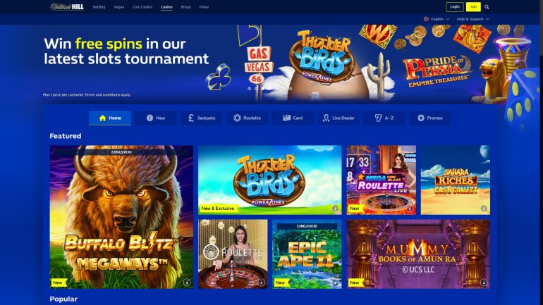 registro en el casino william hill