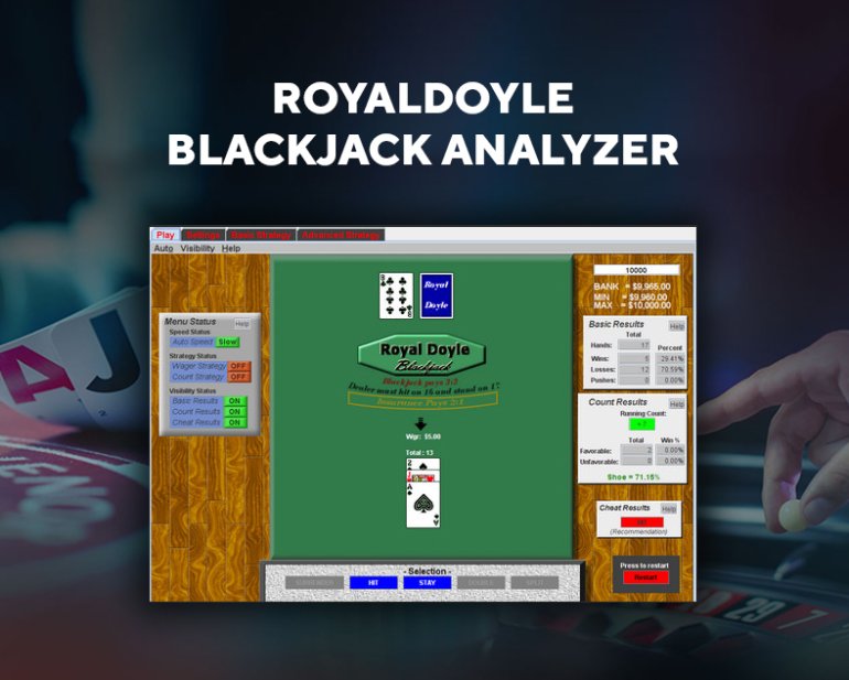 RoyalDoyle Blackjack Analyzer análisis estadístico del blackjack