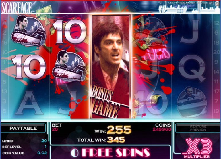 scarface описание игрового автомата scarface описание игрового автомата
