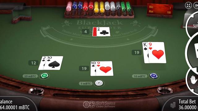 Regla de rendición en varios Blackjacks