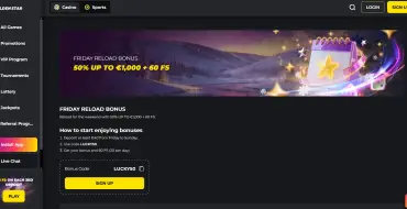 Weekly Reload up to €1,000 + 60 FS at Golden Star: Casino en línea Golden Star
