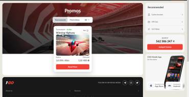 1GO Casino: Actividades