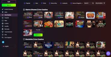 Daddy Casino: Juegos