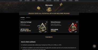 Lex Casino: Bonificaciones