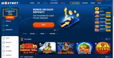 MostBet Casino: Sitio web oficial
