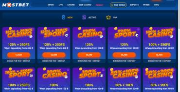 MostBet Casino: Bonificaciones