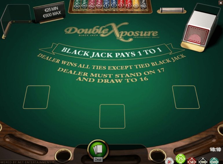 blackjack de doble exposición