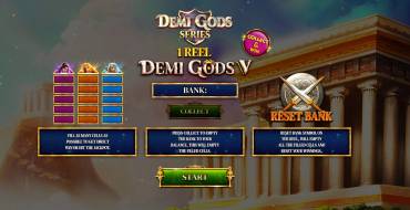 1 Reel Demi Gods V: Características únicas