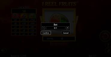 1 Reel Fruits: Apuestas