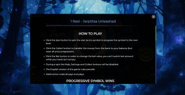 1 Reel Jarptitsa Unleashed: Reglas