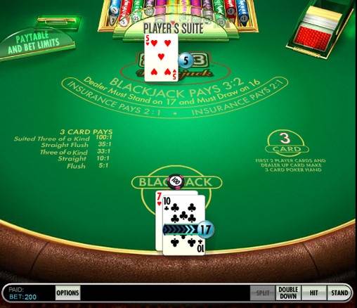 21+3 Blackjack en línea