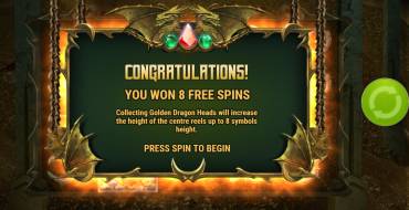 24K Dragon: Tiradas gratuitas y/o re-giros