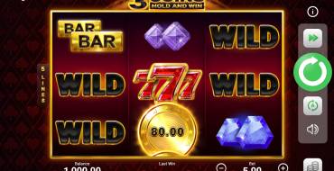 3 Coins Hold and Win: Máquina tragaperras
