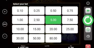3 Coins Hold and Win: Apuesta
