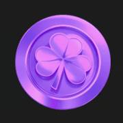 3 Leprechaun Charms: Moneda misteriosa púrpura especial