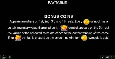 40 Golden Coins: Características únicas