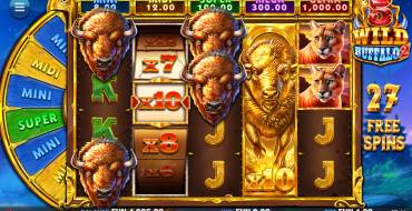5 Wild Buffalo 2: Giros gratis