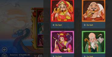 7 Lucky Gods: Tabla de pagos