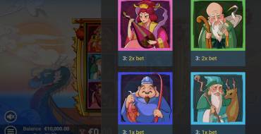 7 Lucky Gods: Tabla de pagos