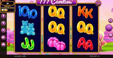 777 Candies: Máquina tragaperras