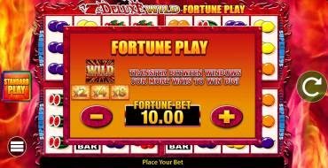 7s Deluxe Wild Fortune Play: Características únicas