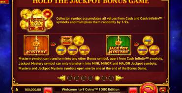 9 Coins: 1000 Edition: Juegos de bonificación