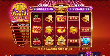 9 Masks of Fire King Millions: Máquina tragaperras