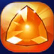 El símbolo Piedra triangular naranja en Gems Odyssey