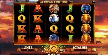 African Fortune: Máquina tragaperras