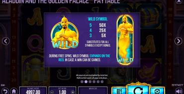 Aladdin and the Golden Palace: Características únicas