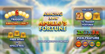 Amazing Link Apollo's Fortune: Características únicas