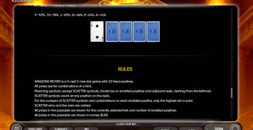 Amazons Riches: Reglas