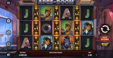 Apes of Doom: Máquina tragaperras