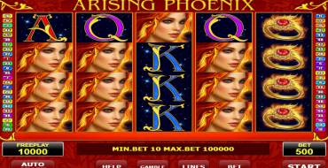 Arising Phoenix: Máquina tragaperras