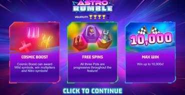 Astro Rumble: Características únicas