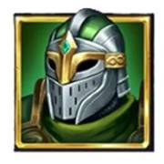 Avalon X: Un caballero de armadura verde.