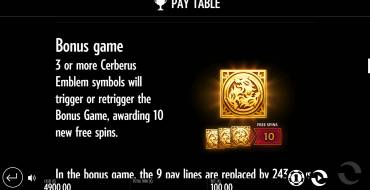 Beat the Beast Cerberus’ Inferno: Tiradas gratuitas