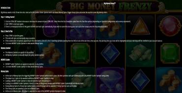 Big Money Frenzy: Reglas