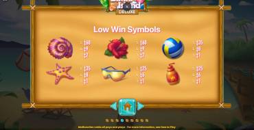 Bikini Island Deluxe: Símbolos inferiores