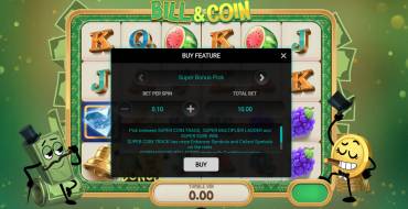 Bill & Coin: Características únicas