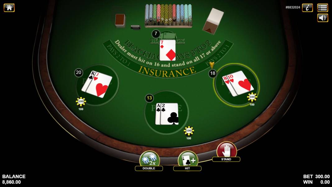 Blackjack 3 Hand en línea