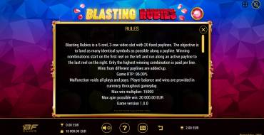 Blasting Rubies: Reglas