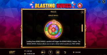 Blasting Rubies: Juegos de bonificación